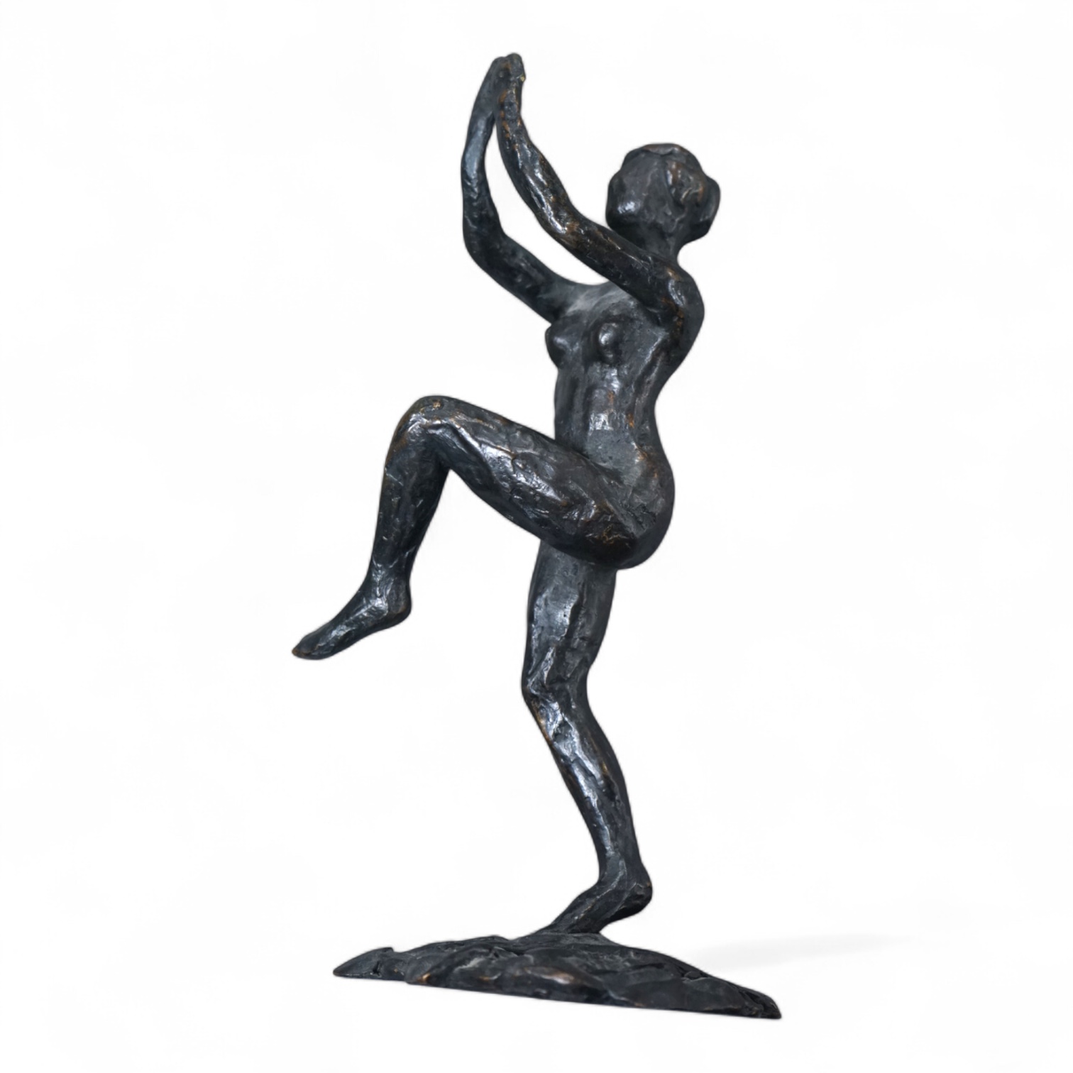 Patrick LaRoche, bronze figure, 19cm high